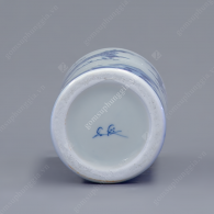 Ống đựng hương S1-H21 men trắng xanh vẽ Long Phụng