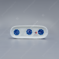Kỷ thẳng lam trắng 3 chén vẽ Rồng