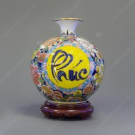 Bình chiêu tài hút lộc vẽ vàng H28 – Phúc Lộc Thọ (2)